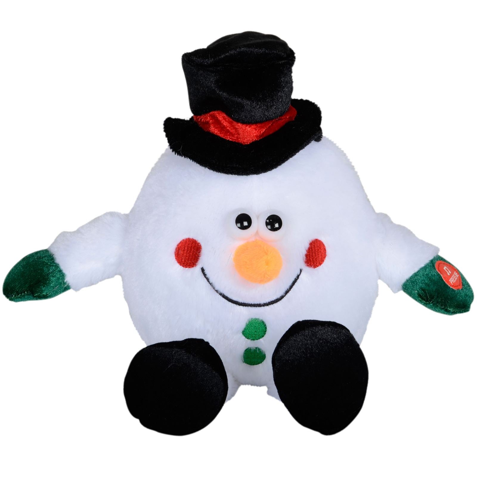 Mr Crimbo 7" Musical Laughing Santa Snowman Decoration - MrCrimbo.co.uk -XS3553 - Snowman -christmas decoration